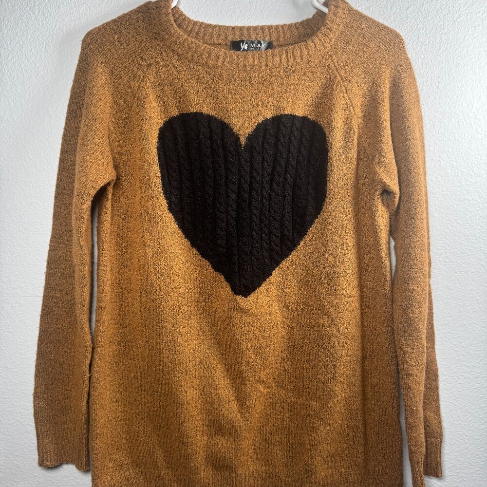 Long-Sleeve Brown Sweater